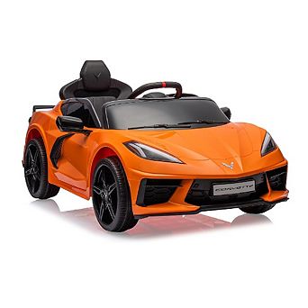 12V Licensed Corvette Kids Electric Car with Remote Control & LED Lights