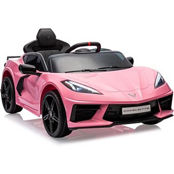 12V Licensed Corvette Kids Electric Car with Remote Control & LED Lights