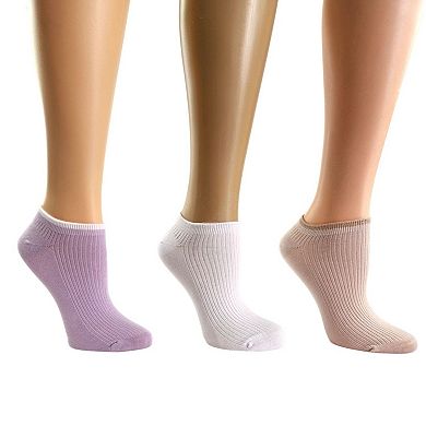 Women's Ankle 3 Pair Pack Socks - Colorful and Comfortable, Silky Rayon - Great Warm Weather Socks
