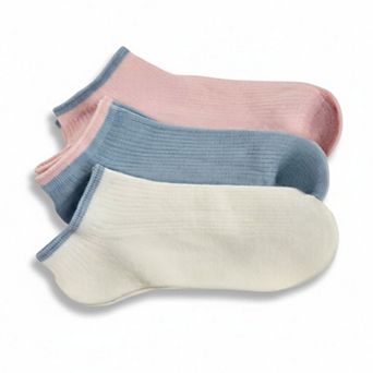 Women's Ankle 3 Pair Pack Socks - Colorful and Comfortable, Silky Rayon - Great Warm Weather Socks