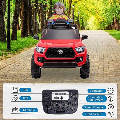 Toy Tacoma 12V Kids Ride-On Car with Parent Remote,Ages 3-6