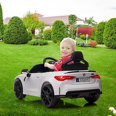 12V Kids Ride-On Car, Remote Control Sports Car, LED Lights, 3 Speeds