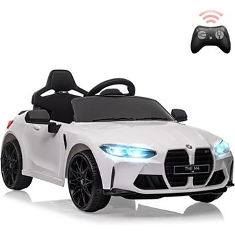 12V Kids Ride-On Car, Remote Control Sports Car, LED Lights, 3 Speeds