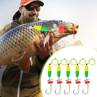 Catfish Hooks Circle Hooks for Catfish, 6/0 Peg Floats and Rattler Catfishing Equipment, 5 Pcs