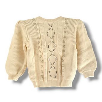 Toddler Girls Cable Knit Sweater