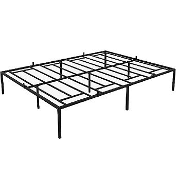 Metal Platform Bed Frame with Large Under Bed Storage, Heavy Duty Steel Slats, Noise Free&Non-Slip