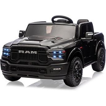 24V RAM 2500 Licensed Kids Ride-On Truck, 2-Seater w/ Parent Remote & Bluetooth, 3 Speeds