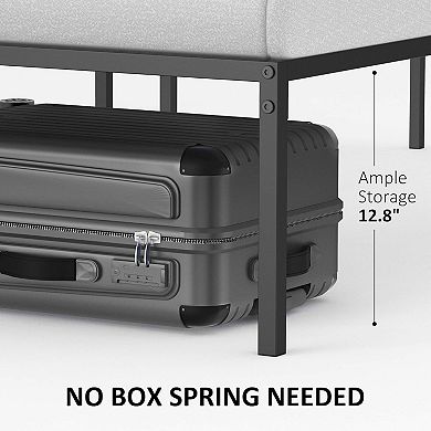 Heavy Duty Metal Bed Frame, Sturdy Platform Mattress Foundation, No Box Spring Needed