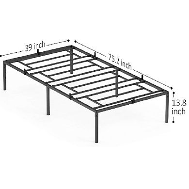 Heavy Duty Metal Bed Frame, Sturdy Platform Mattress Foundation, No Box Spring Needed
