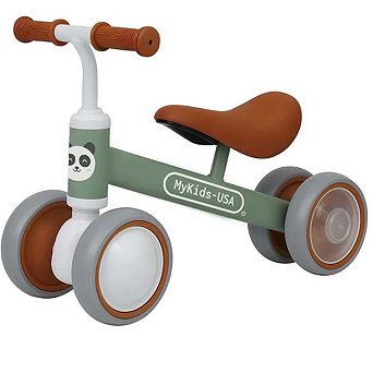MyKids-USA Balance Bike for Toddlers Metal Frame, Light-Up Wheels, No Batteries, for Boys & Girls