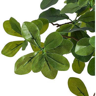 100-Light Pre-Potted Artificial Olive Tree, Faux Indoor Plant for Home & Office