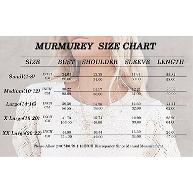 Knitted Sweater for Women Lantern Short Sleeves V Neck Solid Casual Blouse Basic Lightweight