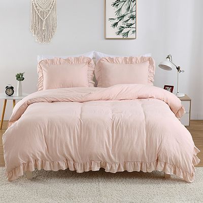 Ruffle Vintage French Country Duvet Cover Set