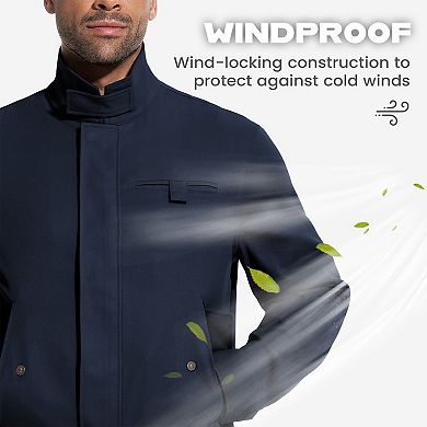 Unikome Men's Bomber Jacket Lightweight Casual Windbreaker Fall Outdoor Jackets Coat with Pocket