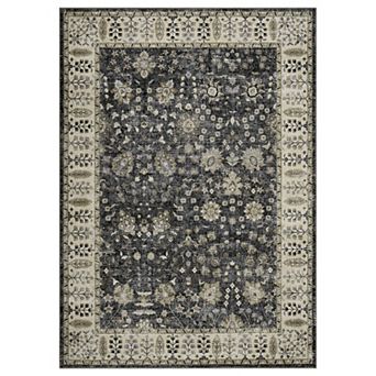 Washable Short Pile Rug, Boho Vintage Living Room Bedroom Kitchen Rug, Easy Clean