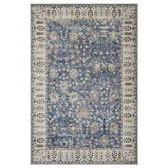 Washable Short Pile Rug, Boho Vintage Living Room Bedroom Kitchen Rug, Easy Clean