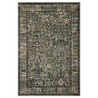 Washable Short Pile Rug, Boho Vintage Living Room Bedroom Kitchen Rug, Easy Clean