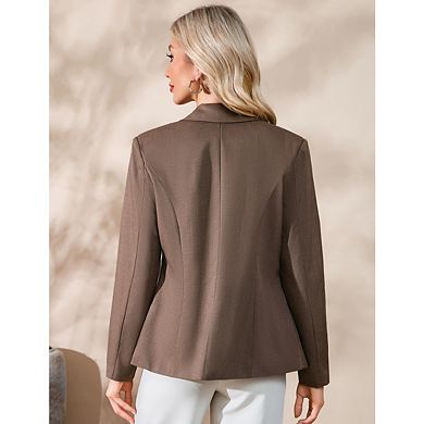 Women's Casual Blazers Long Sleeve Open Front Business Slim Fit Cardigan Jacket