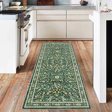 Floral Area Rugs for Living Room Washable Non Slip Ultra Thin Boho Flower Indoor Floor Carpet Girls