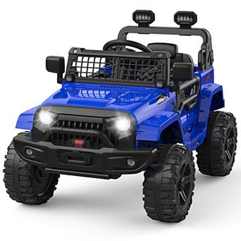 Electric Ride on Truck with Remote,12V 35Wx2Motor Power, 2.5Mph,Single Seat Ride on Car Toy for 3-8