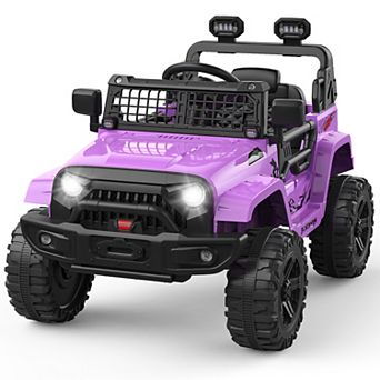 Electric Ride on Truck with Remote,12V 35Wx2Motor Power, 2.5Mph,Single Seat Ride on Car Toy for 3-8