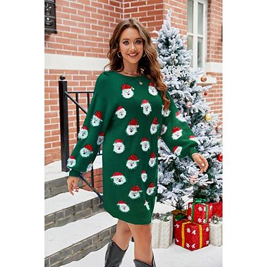 Women's Ugly Christmas Sweaters Cute Fuzzy Funny Knitted Pullover Sweater
