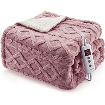 Heated Throw Blanket Machine Washable Fast Heating Blanket Throw 50 in ×60 In