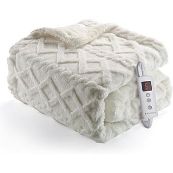 Heated Throw Blanket Machine Washable Fast Heating Blanket Throw 50 in ×60 In