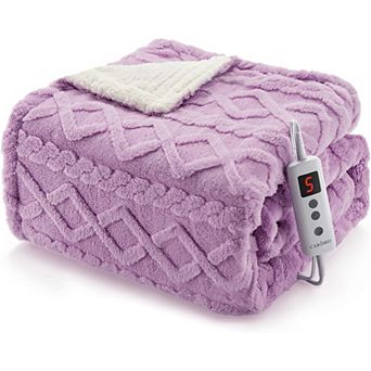 Heated Throw Blanket Machine Washable Fast Heating Blanket Throw 50 in ×60 In