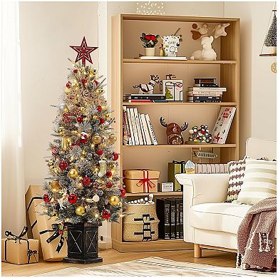 Christmas Tree Artificial Christmas Trees with 8 Mode Warm White LED