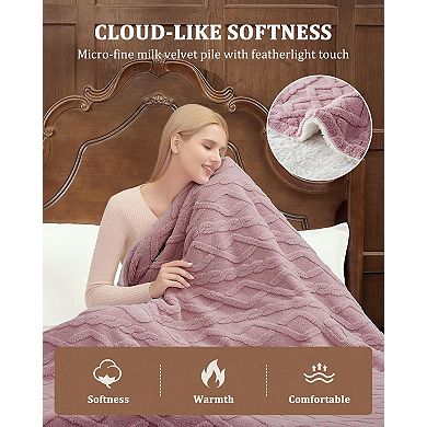 Electric Blanket King Size Dual Control Fast Heating Blanket King Size 90 In×100 In