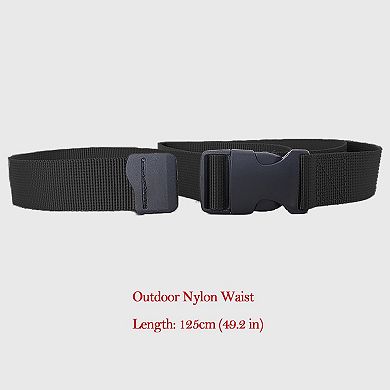 Women's Outdoor Nylon Waist Belt with Quick-Release Buckle