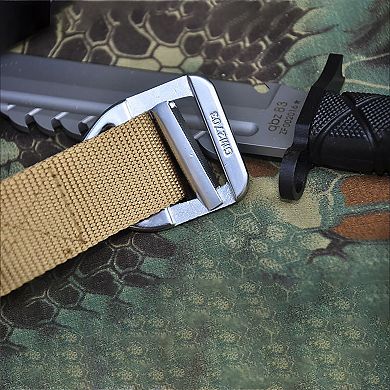 Women's Tactical Nylon Waist Belt with Metal Buckle