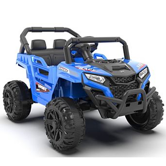 Whisen 12V 2-Seater Kids Ride-On Car with High Chassis and Anti-Slip Grip Wheels