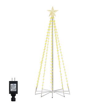 Ollny 140 LED 5ft-High Warm White Christmas Tree Lights