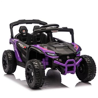 Whisen 24V 2-Seater Kids Ride-On Car with High Chassis and Anti-Slip Grip wheels
