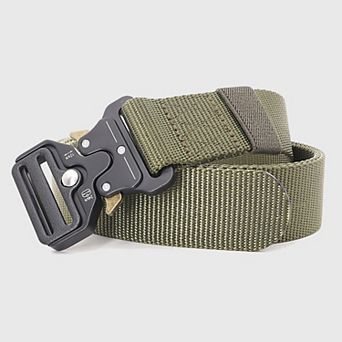 Women's Tactical Nylon Waist Belt with Quick-Release Metal Buckle