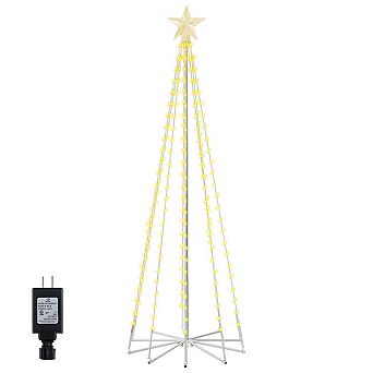 Ollny 170 LED 6ft-High Warm White Christmas Tree Lights