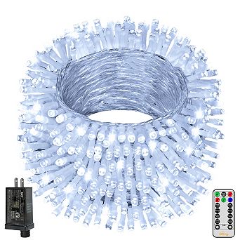 Ollny 800 LED 262ft Cool White String Lights Clear Cable