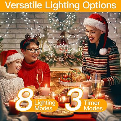 Ollny 800 LED 262ft Cool White String Lights Green Cable