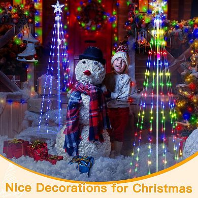 Ollny 170 Led 6ft-High RGB Christmas Tree Lights