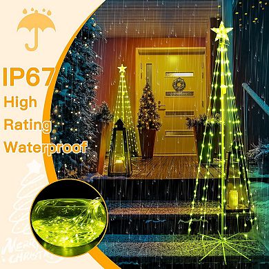 Ollny 170 Led 6ft-High RGB Christmas Tree Lights