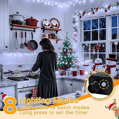 Ollny 200 LED 60ft Cool White Connectable String Lights