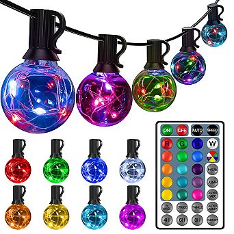 Ollny 30 Bulbs 30ft G40 Globe Bulb String Lights