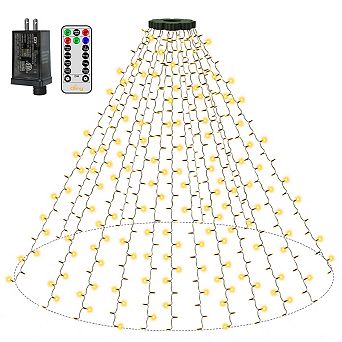 Ollny 400 LED 8.2ft*16 strings Warm White Christmas Tree Lights