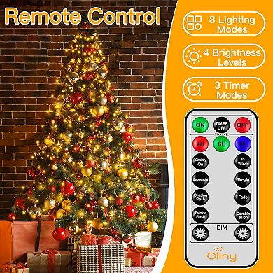 Ollny 400 LED 8.2ft*16 strings Warm White Christmas Tree Lights