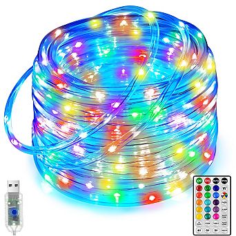 Ollny 100 LED 33ft Color Changing Rope Lights 18 Colors