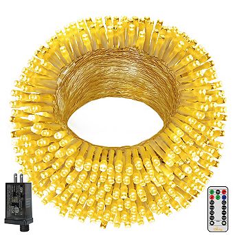 Ollny 800 LED 262ft Warm White String Lights Clear Cable