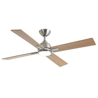48-inch Gold Plywood Modern Dimmable Ceiling Fan with Light and Remote