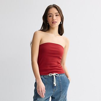 Juniors' SO® Rib Tube Top